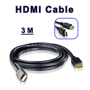 HDMI Cable 3m High Definition Male to Male Golden Plated - CAM-HDMI-3