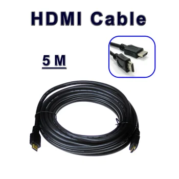 HDMI Cable 5m High Definition Male to Male Golden Plated - CAM-HDMI-5