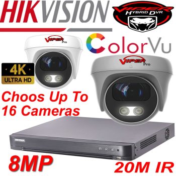 Hikvision iDS-7204HUHI-M1/XT, iDS-7208HUHI-M1/X, iDS-7216HUHI-M2/X,Viper Pro 8MP ColorVu