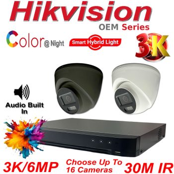 Hikvision OEM DVR-4CH-3K/XT, DVR-8CH-3K/XT, Hikvision OEM T259W-HS