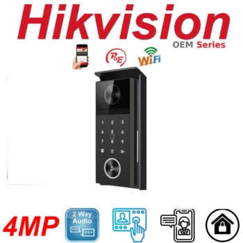 Hikvision OEM ( Brown Box ) DS-KV6124-WBE1 4MP Two Way Audio IP Video Intercom Door Station Wi‑Fi 6 & PoE Security Camera (Copy)