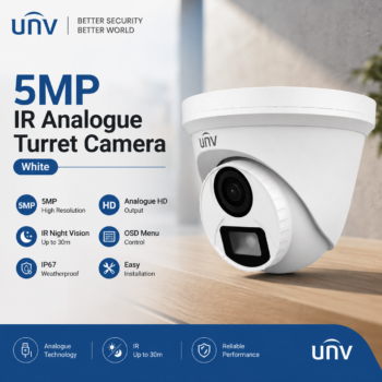 Uniview UV-UAC-T115-F28-W-W 5MP IR Analogue Turret Camera – White
