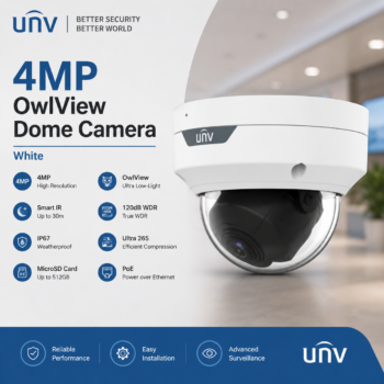 Uniview UV-IPC3514LE-ADF28K-WP-W 4MP OwlView Dome IP Camera – White