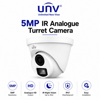 Uniview UV-UAC-T115-F28-W-W 5MP IR Analogue Turret Camera – White