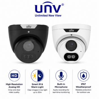 Uniview UV-UAC-T128-ADF28MS-B Advanced 8MP LightHunter IR Analogue Turret Camera