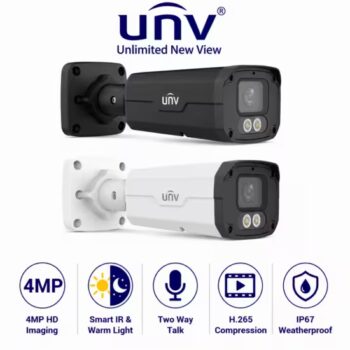 Uniview UV-IPC2224SE-DF40K-WL-I0-B Powerful 4MP Bullet B/W