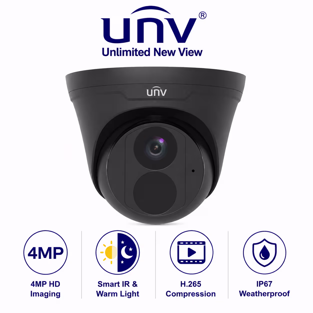 Uniview UV-IPC3614LE-ADF28K-G-B Powerful 4MP EasyStar Turret