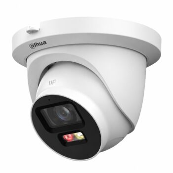 Dahua IPC-HDW2849TM-S-T-PV white 8MP PoE turret camera with 2.8mm lens on a white background